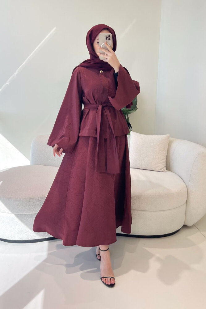 Princess Pop Etek Takım - Bordo - 2