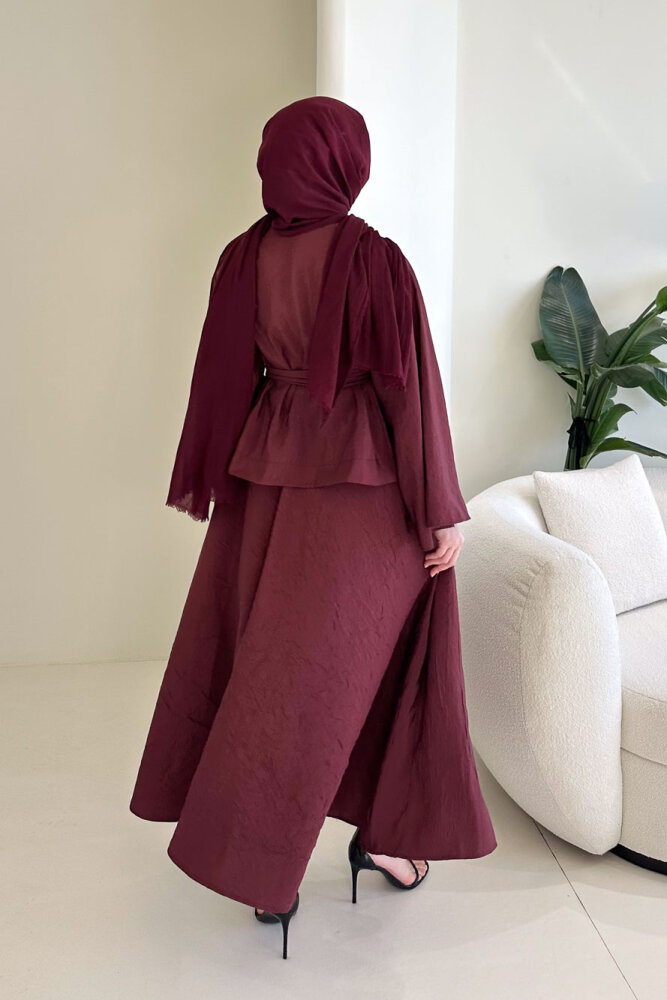 Princess Pop Etek Takım - Bordo - 7