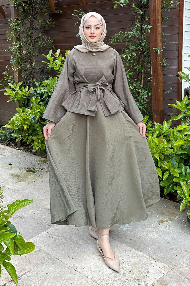 Princess Pop Etek Takım - Haki - 1