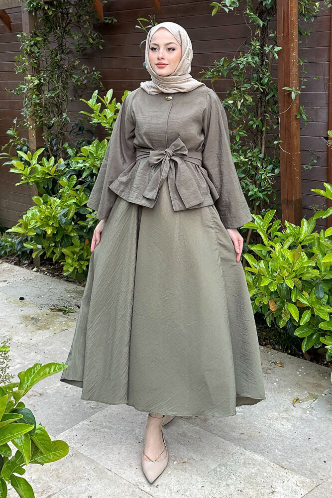 Princess Pop Etek Takım - Haki - HEWES (2)