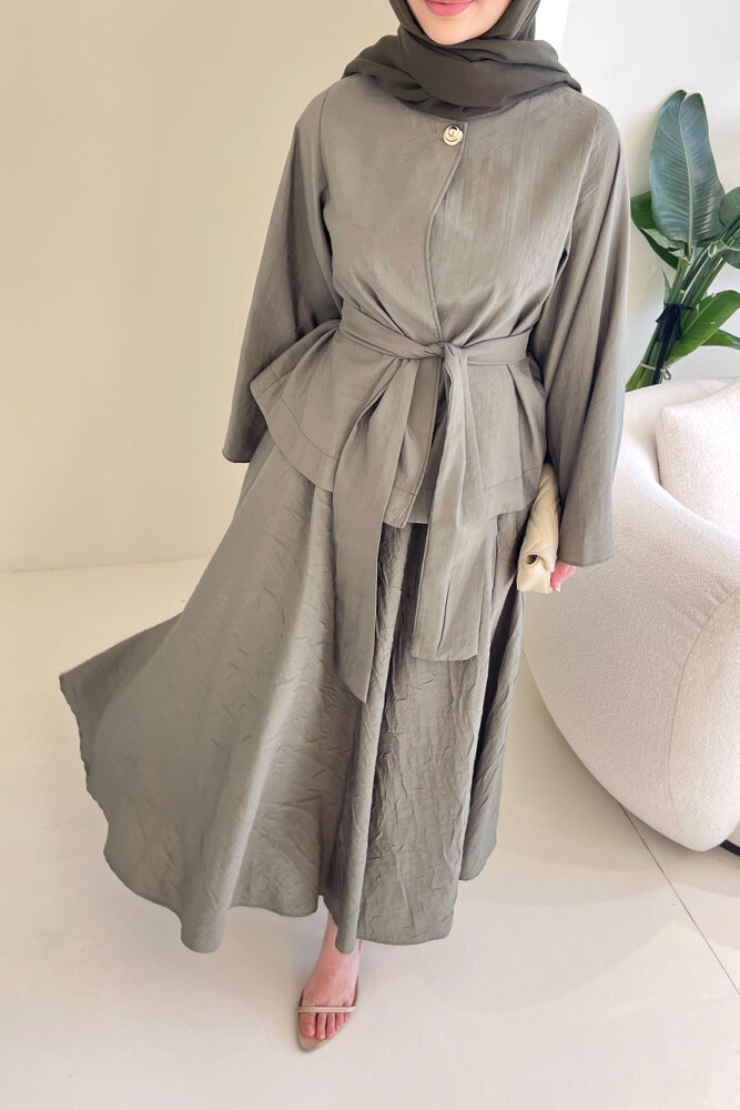 Princess Pop Etek Takım - Haki - 5