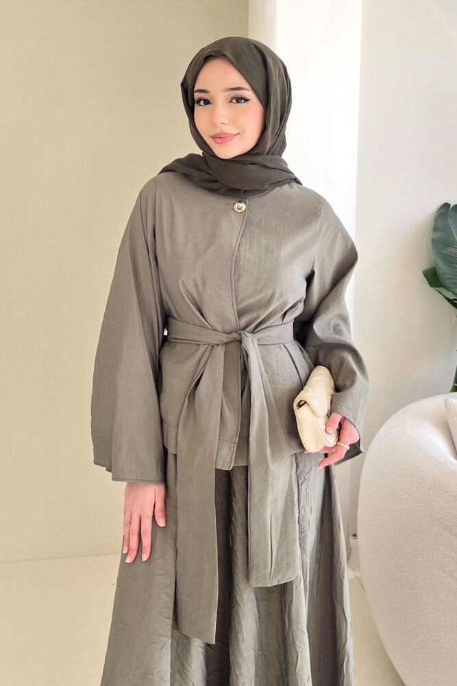 Princess Pop Etek Takım - Haki - 3