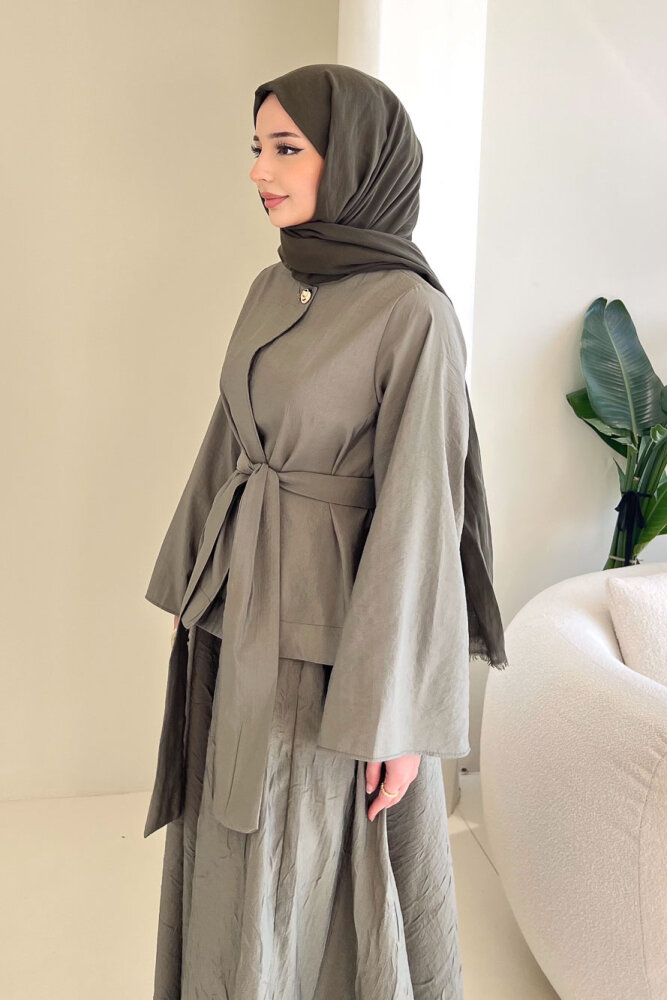 Princess Pop Etek Takım - Haki - 7