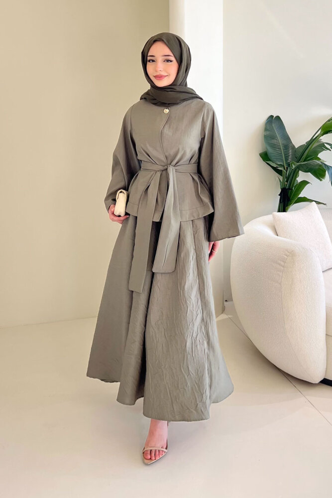 Princess Pop Etek Takım - Haki - 6