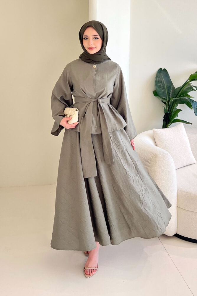 Princess Pop Etek Takım - Haki - HEWES (3)