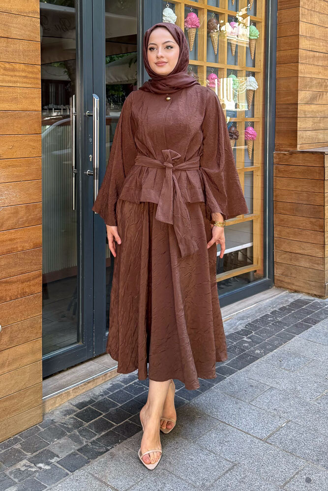 Princess Pop Etek Takım - Kahverengi - 4