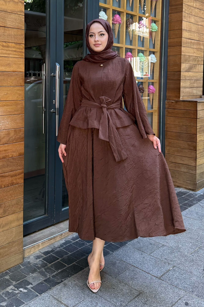 Princess Pop Etek Takım - Kahverengi - 5