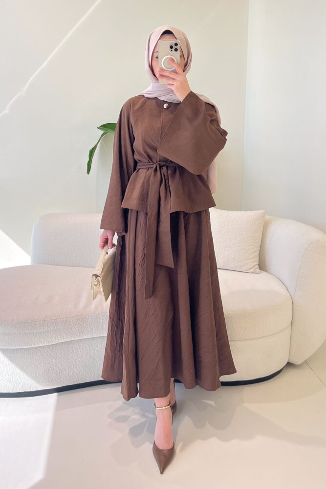 Princess Pop Etek Takım - Kahverengi - HEWES (3)