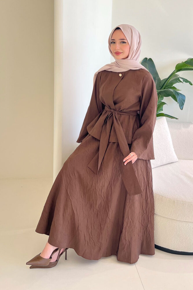 Princess Pop Etek Takım - Kahverengi - 6