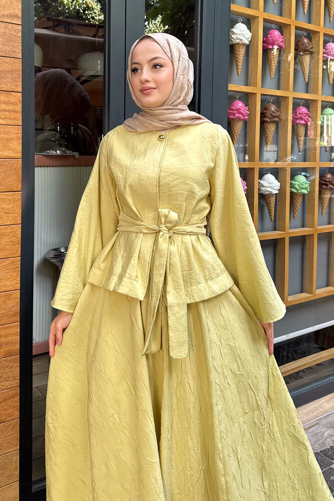 Princess Pop Etek Takım - Yağ Yeşili - 3