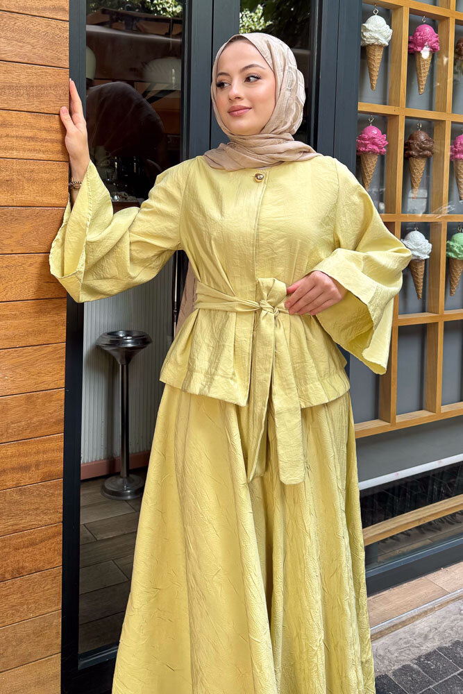 Princess Pop Etek Takım - Yağ Yeşili - 4