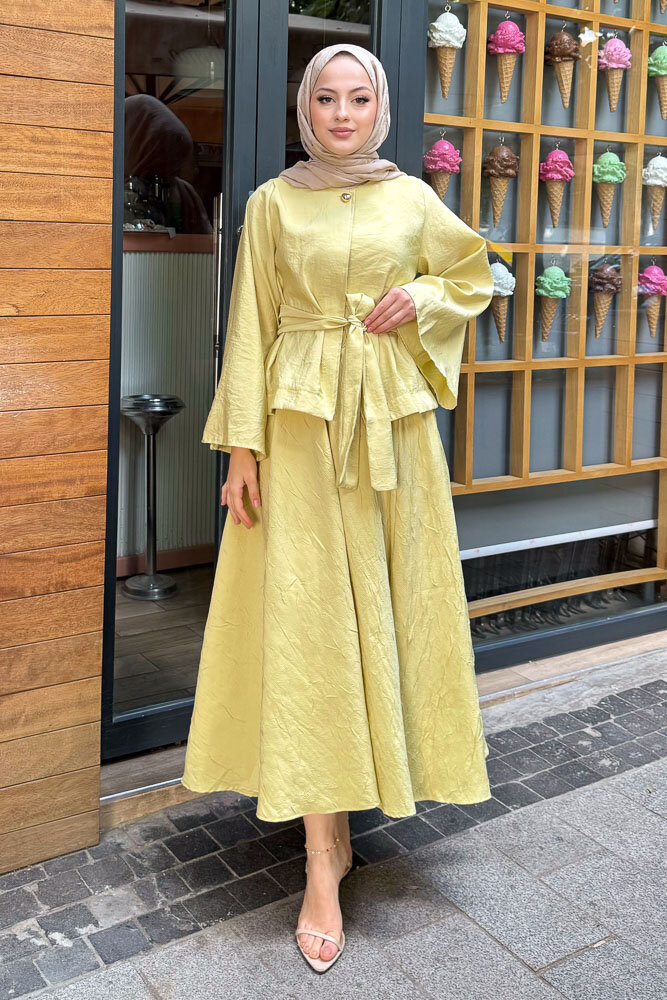 Princess Pop Etek Takım - Yağ Yeşili - 1