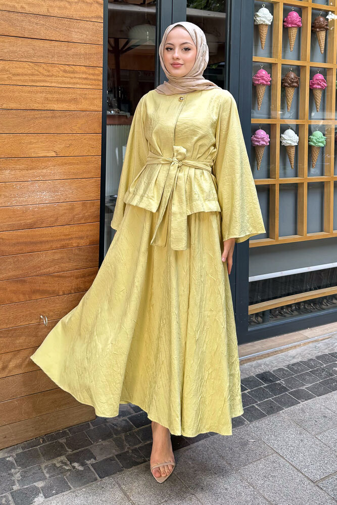 Princess Pop Etek Takım - Yağ Yeşili - 5