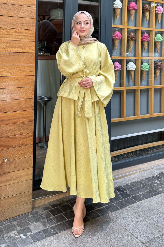 Princess Pop Etek Takım - Yağ Yeşili - 6