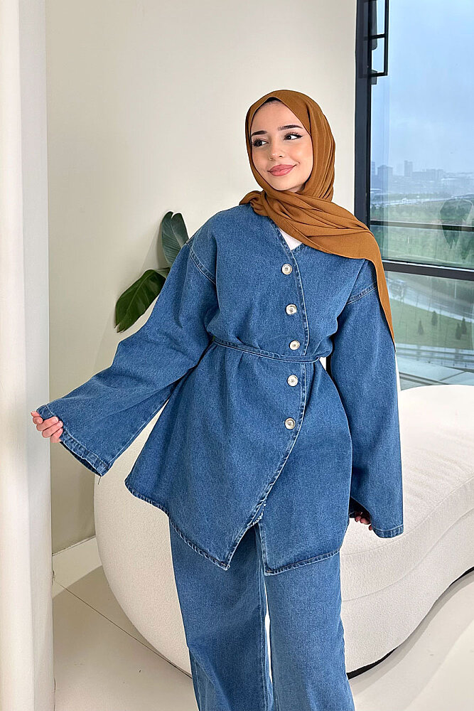 Pure Blue Denim Takım - Açık Mavi - 2