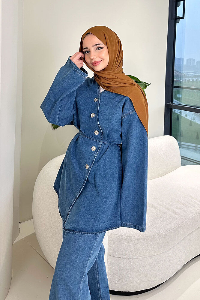 Pure Blue Denim Takım - Açık Mavi - 7