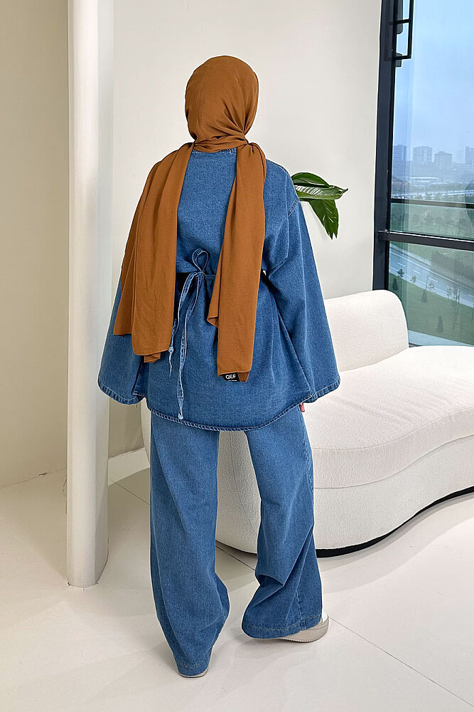 Pure Blue Denim Takım - Açık Mavi - 8