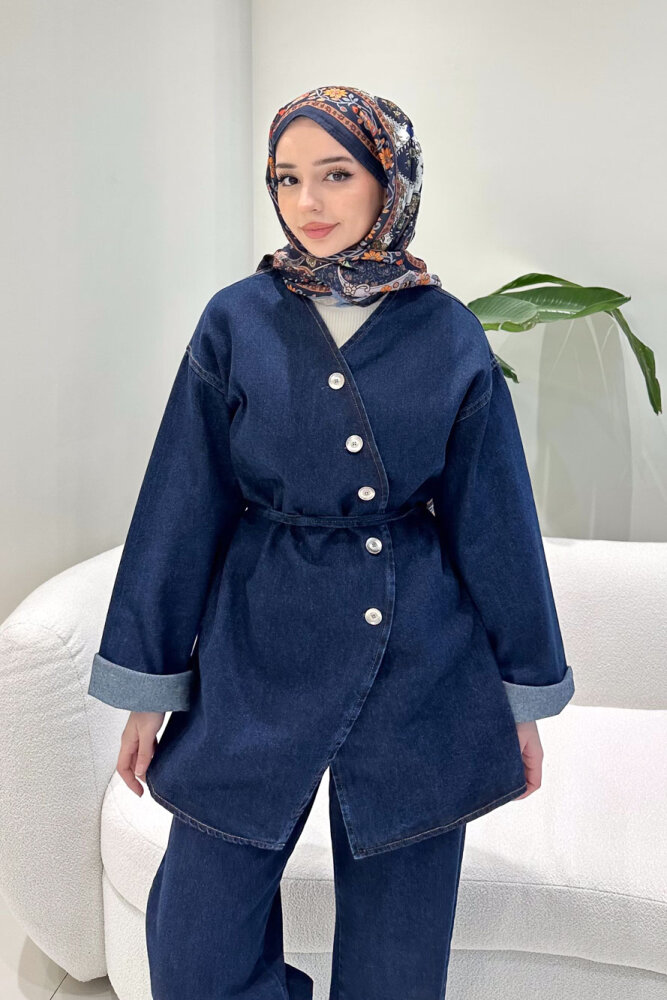 Pure Blue Denim Takım - Lacivert - 5