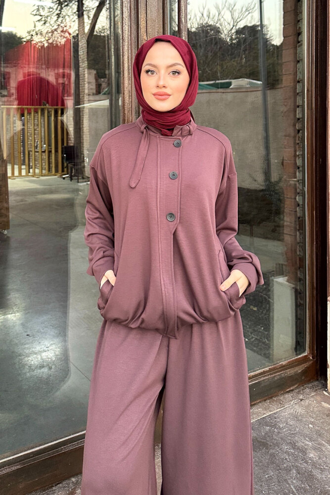 Pure Comfort Modal Takım - Bordo - 4