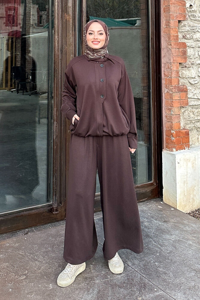 Pure Comfort Modal Takım - Kahverengi - ALLMİSS (0)