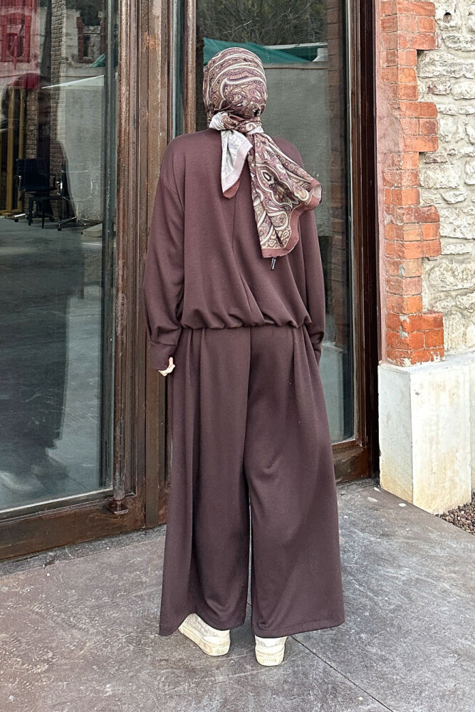 Pure Comfort Modal Takım - Kahverengi - 6