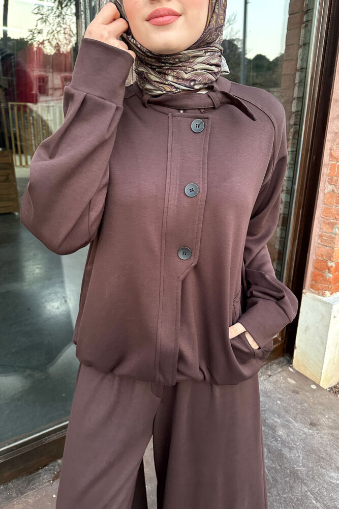 Pure Comfort Modal Takım - Kahverengi - 4