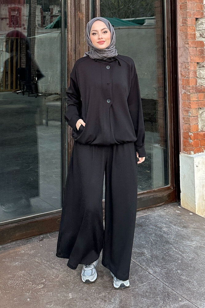 Pure Comfort Modal Takım - Siyah - 1