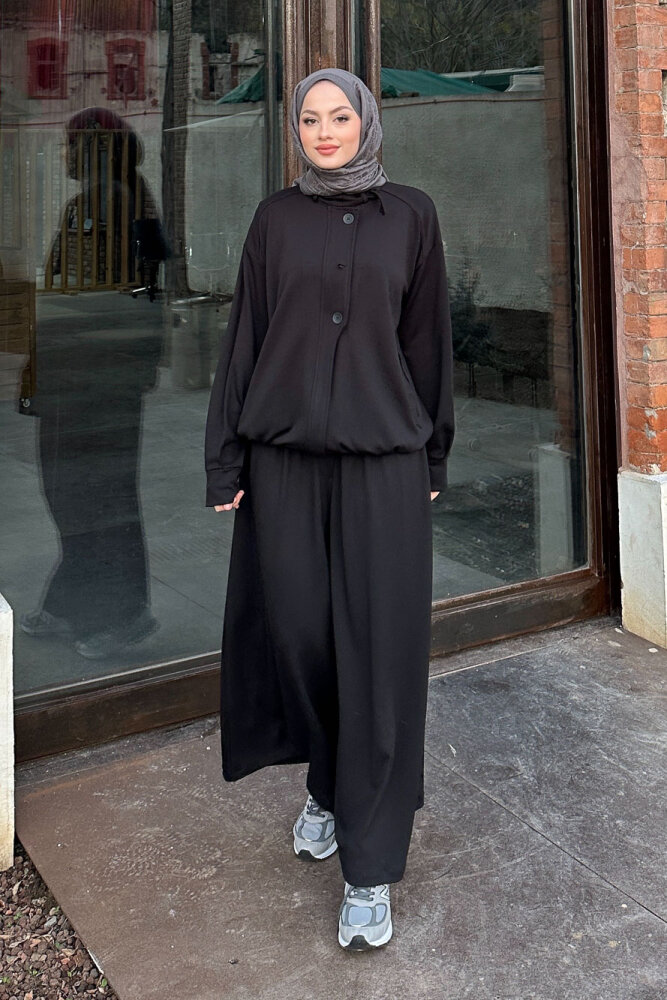 Pure Comfort Modal Takım - Siyah - 4