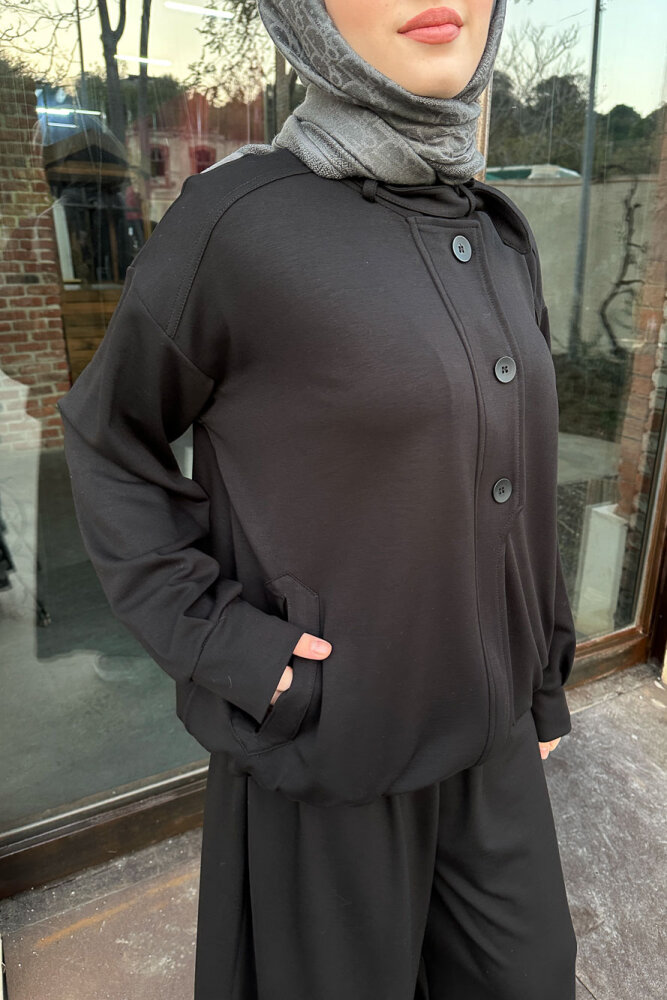 Pure Comfort Modal Takım - Siyah - 8