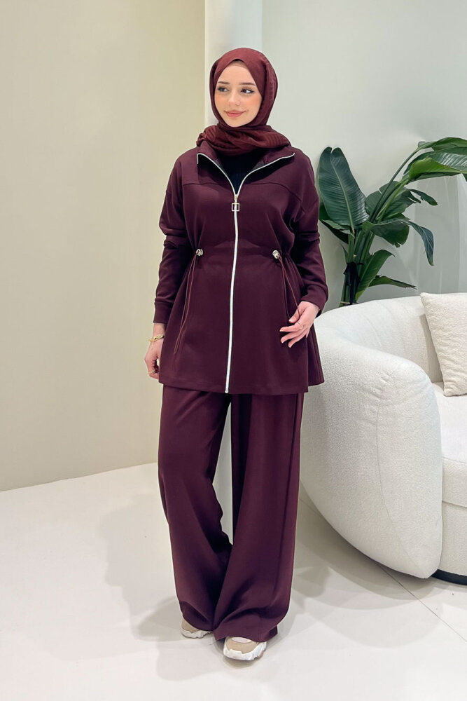 Renata Pantolon Takım - Bordo - QUB (1)