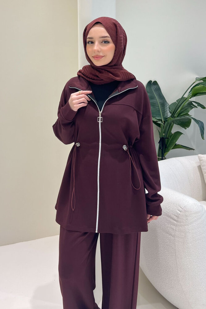 Renata Pantolon Takım - Bordo - 1