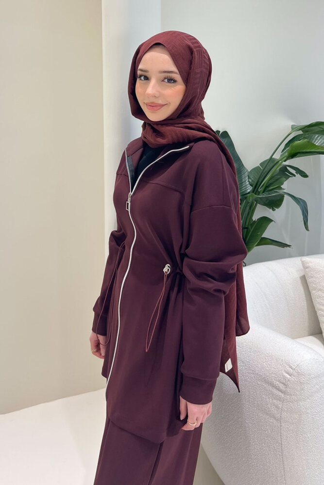 Renata Pantolon Takım - Bordo - 5