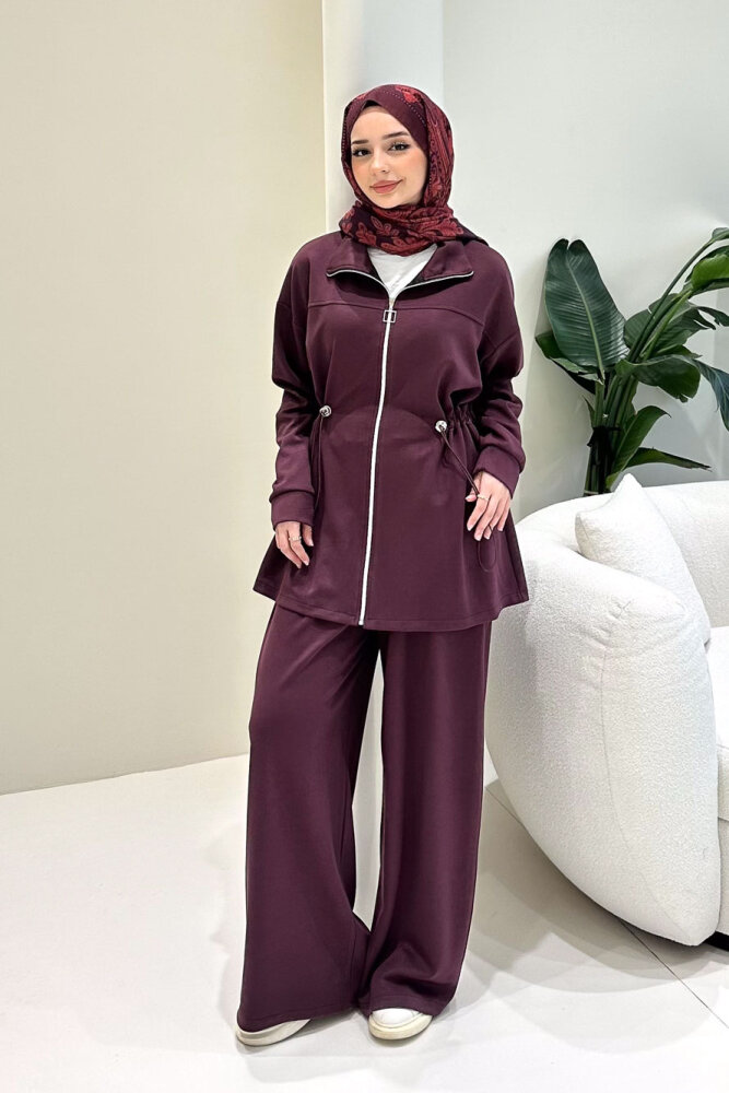 Renata Pantolon Takım - Mürdüm 