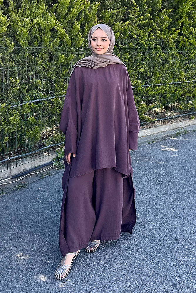 Salash Uzun Pantolon Takım - Bordo - ALLMİSS (4)
