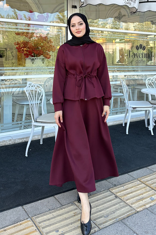 Scuba Etekli Takım - Bordo - LİNE (2)