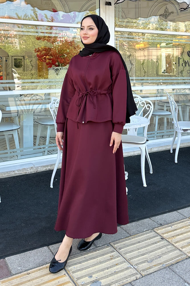 Scuba Etekli Takım - Bordo - 1