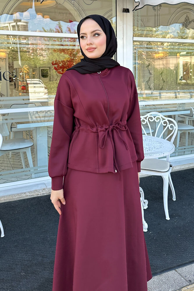 Scuba Etekli Takım - Bordo - 2
