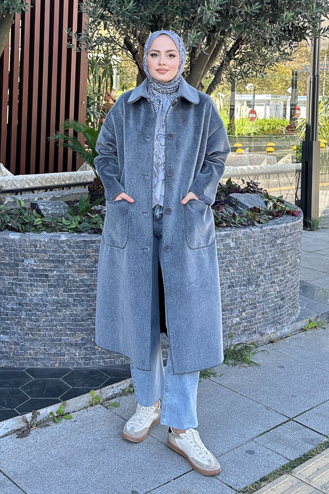 Shani Peluş Kaban - Antrasit - İKOL (5)