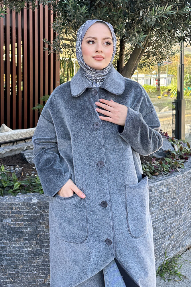 Shani Peluş Kaban - Antrasit - 7