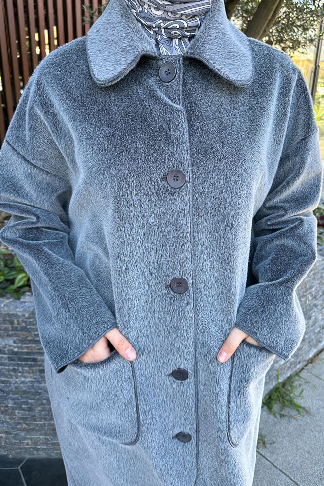 Shani Peluş Kaban - Antrasit - İKOL (2)