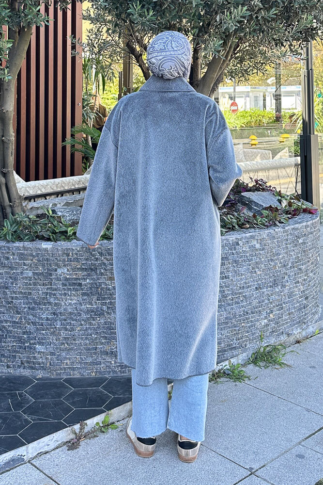 Shani Peluş Kaban - Antrasit - 8
