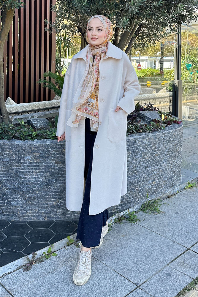 Shani Peluş Kaban - Bej - İKOL (2)