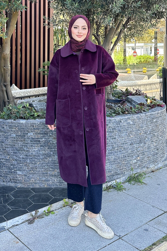 Shani Peluş Kaban - Mürdüm - 1