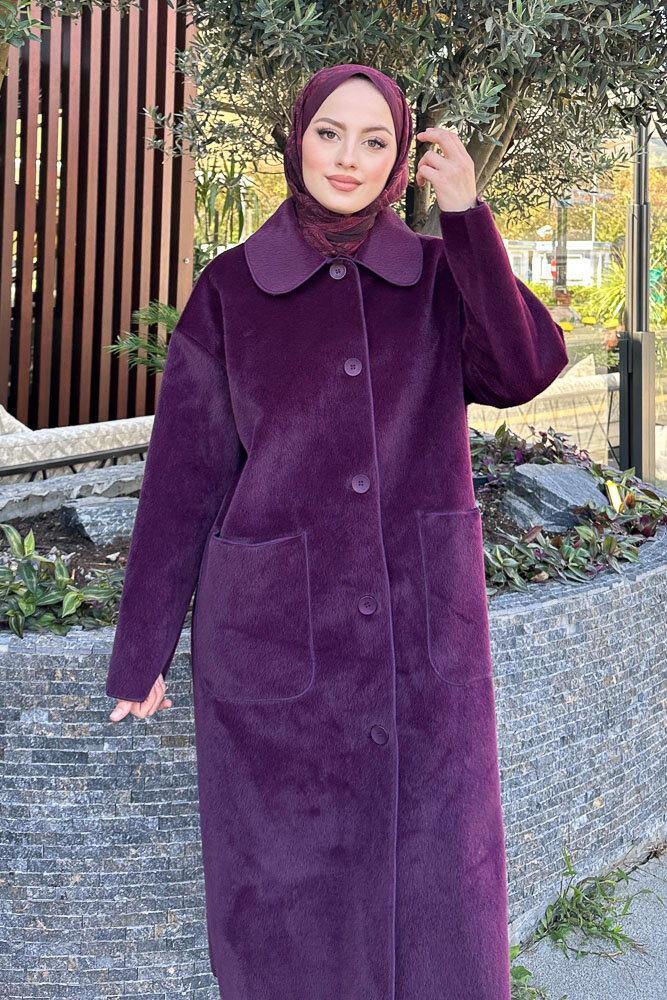 Shani Peluş Kaban - Mürdüm - İKOL (4)