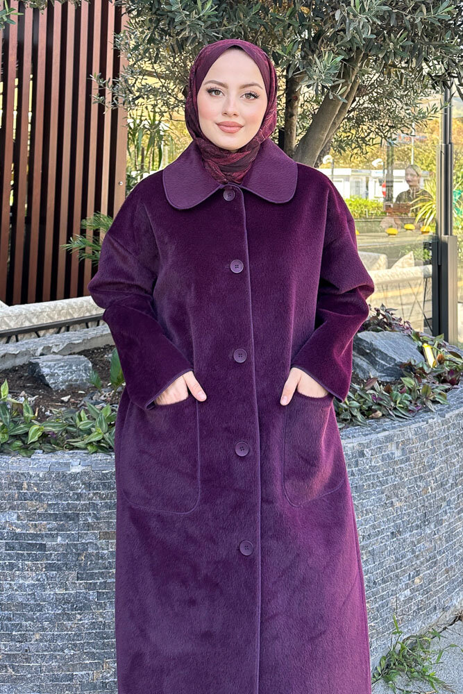 Shani Peluş Kaban - Mürdüm - 7