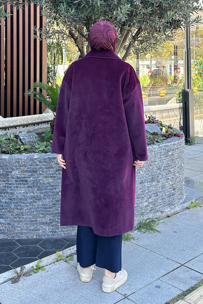 Shani Peluş Kaban - Mürdüm - 8