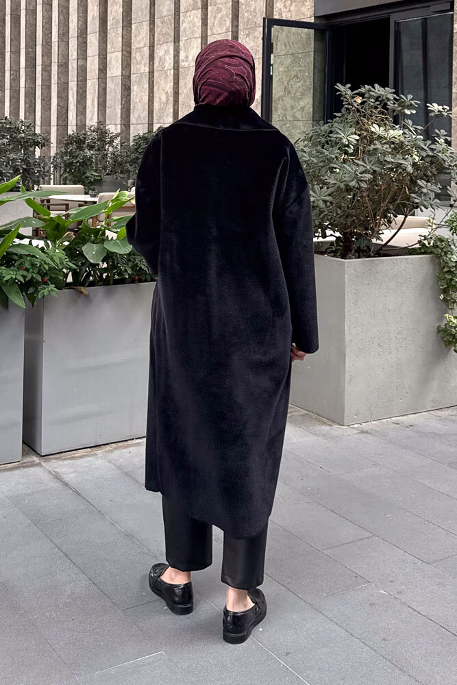 Shani Peluş Kaban - Siyah - İKOL (6)