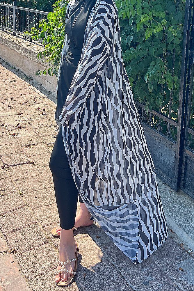 Şifon Pareo - Zebra - 1