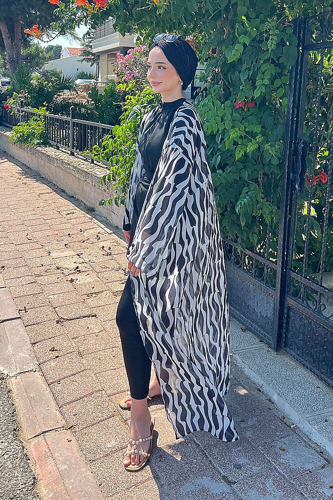 Şifon Pareo - Zebra - 2