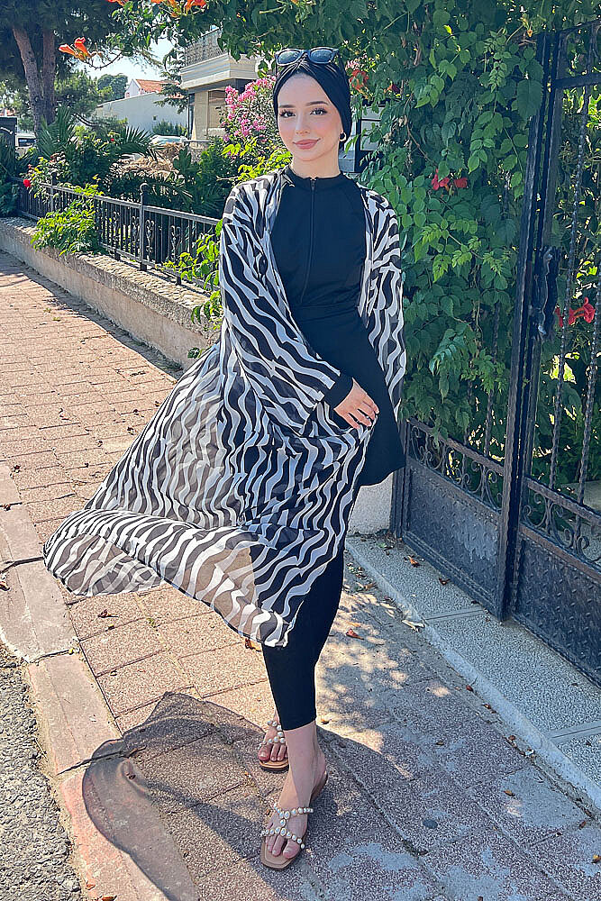 Şifon Pareo - Zebra - 5